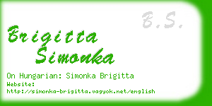 brigitta simonka business card